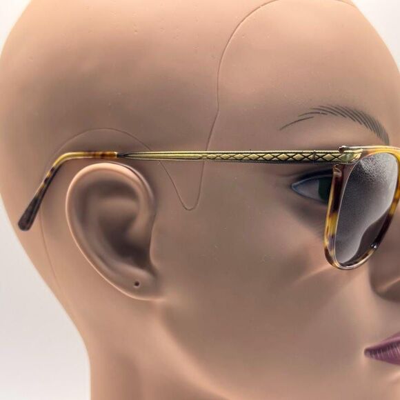 Vintage Ralph Lauren 510 Glasses | Yellow Tortoise & Gold Frames Keyhole Bridge - Picture 3 of 15